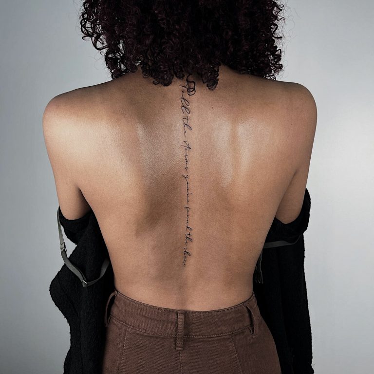 minimalist back tattoos